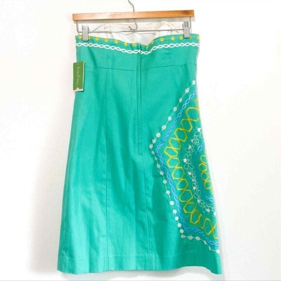Lilly Pulitzer Strapless Comb Get It Bowen Dress Size 2 New - Picture 7 of 7